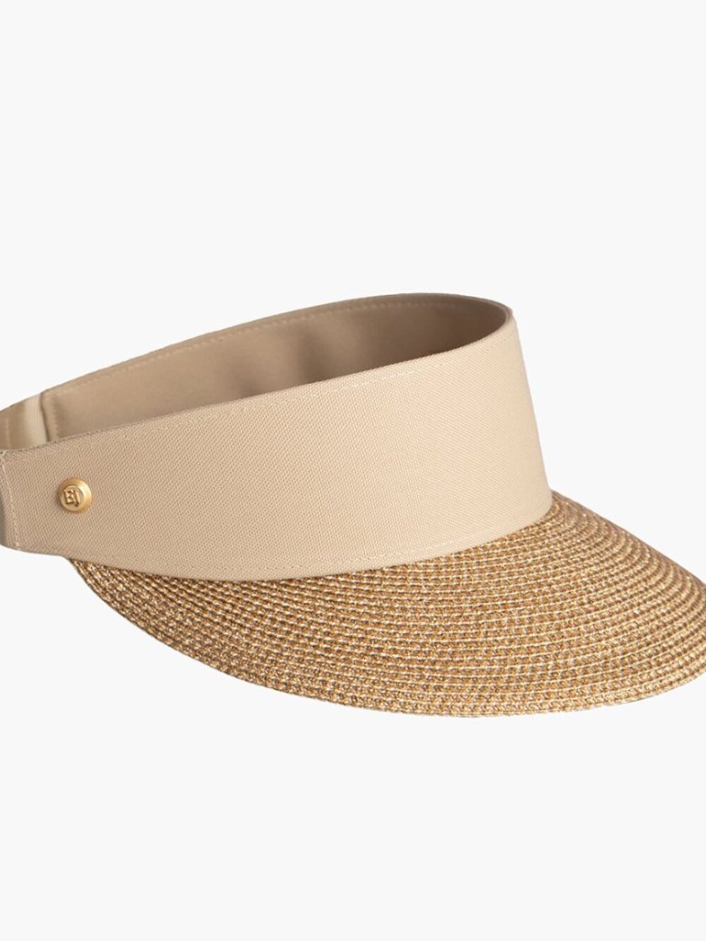 NWT Eric Javits Champ Visor in Gold Sand - Picture 3 of 7